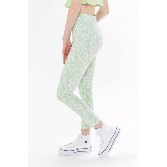 Urban Outfitters Green 90's Hawaiian Print Pants – Size 8 - Picture 1 of 6